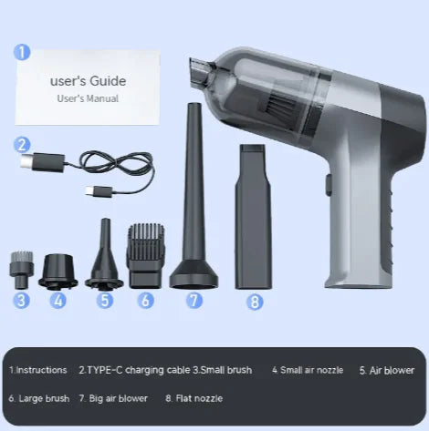 DriveForce™ Pro 12000Pa Brushless Car Vacuum